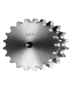 B05-05B2060A - British Std. DUPLEX (Steel) PLATE WHEEL 05B-2 (8mm Pitch x 3.0mm) with 60 teeth - No Boss - Pilot Bore