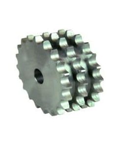 B06-06B3018A - British Std. TRIPLEX (Steel) PLATE WHEEL 06B-3 (3/8" Pitch x 7/32") with 18 teeth - No Boss - Pilot Bore