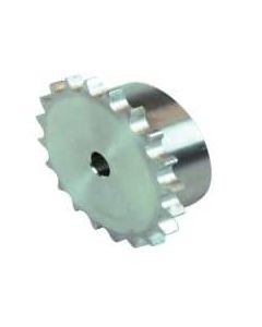 S04-06B1012SS - British Std SIMPLEX Grade 304 Stainless Steel SPROCKET 06B-1 (3/8" Pitch x 7/32" x 25.0mm Dia.boss One Side x 25.0mm T.B Length x 8.0mm Pilot Bore) - 12 teeth
