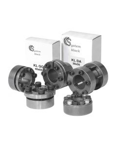 S14-KLCX012018 - Friction / Locking BUSH STAINLESS STEEL Grade 304 Flange Split Type - Self Centering - Min Radial Dimensions for Medium to High Torque Self Locking Ref: KLCX 12.0 x 18.0/32.0 x 28.0